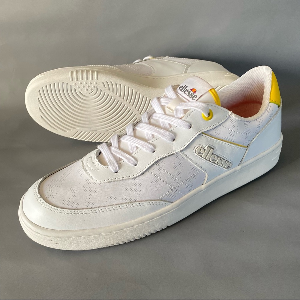 ELLESSE Vinitziana 2.0 LTHR AM Mens White Athletic Sneakers Tennis Sz 11